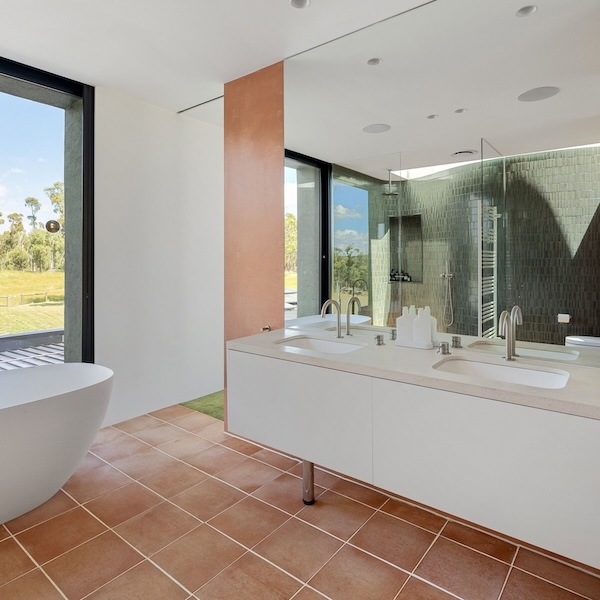 custom mirror in a bathroom in Gisborne