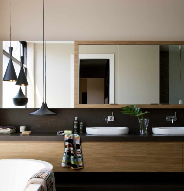 custom mirror in a bathroom in a Sunbury home